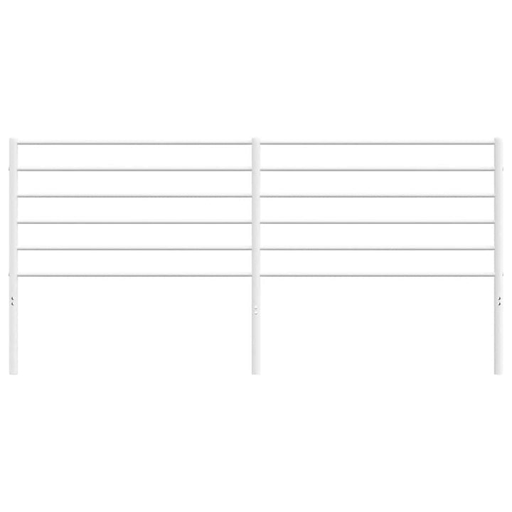 udskiftningsgavl 200 cm metal hvid