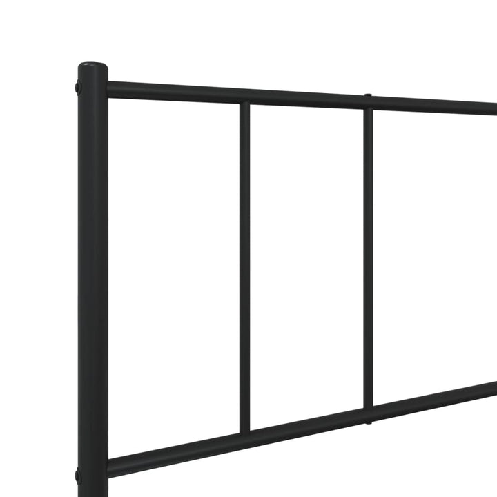 sengeramme med sengegavl 90x200 cm metal sort