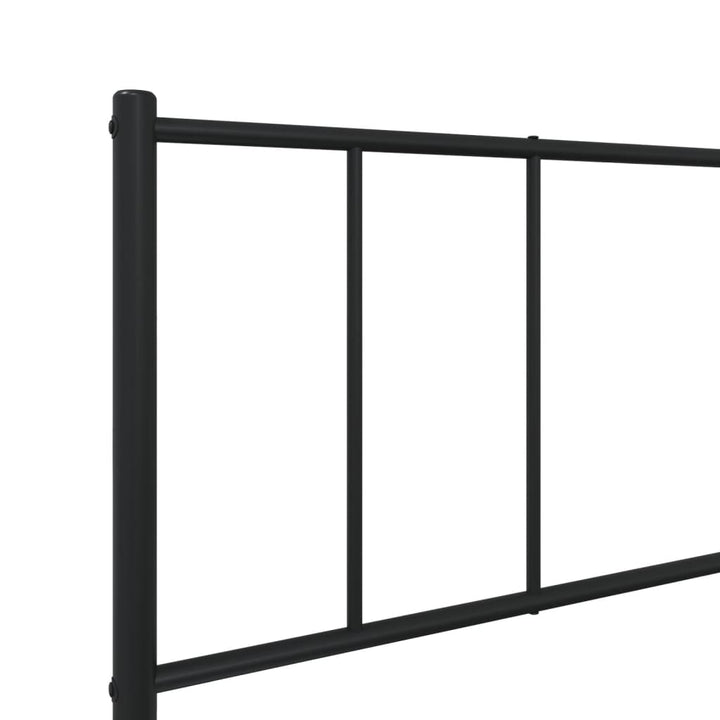sengeramme med sengegavl 100x200 cm metal sort