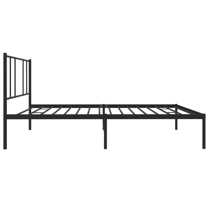 sengeramme med sengegavl 107x203 cm metal sort