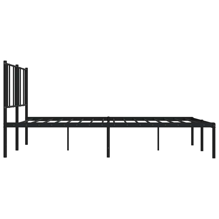 sengeramme med sengegavl 183x213 cm metal sort