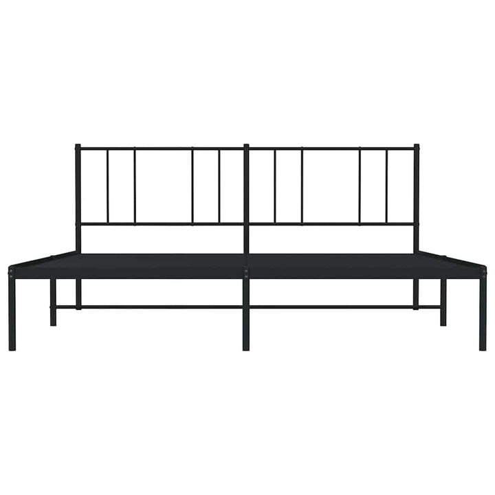 sengeramme med sengegavl 193x203 cm metal sort