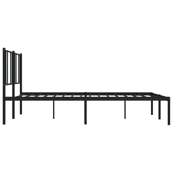 sengeramme med sengegavl 193x203 cm metal sort