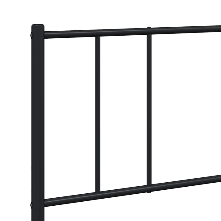 sengeramme med sengegavl 193x203 cm metal sort