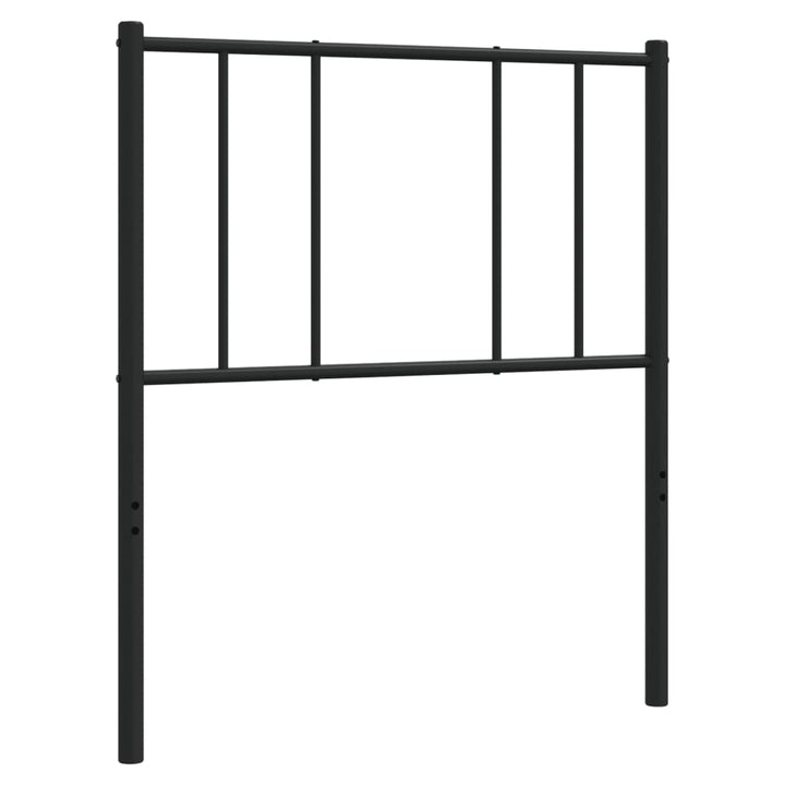 udskiftningsgavl 107 cm metal sort