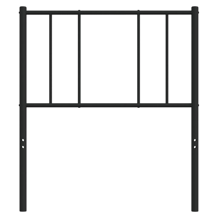 udskiftningsgavl 107 cm metal sort
