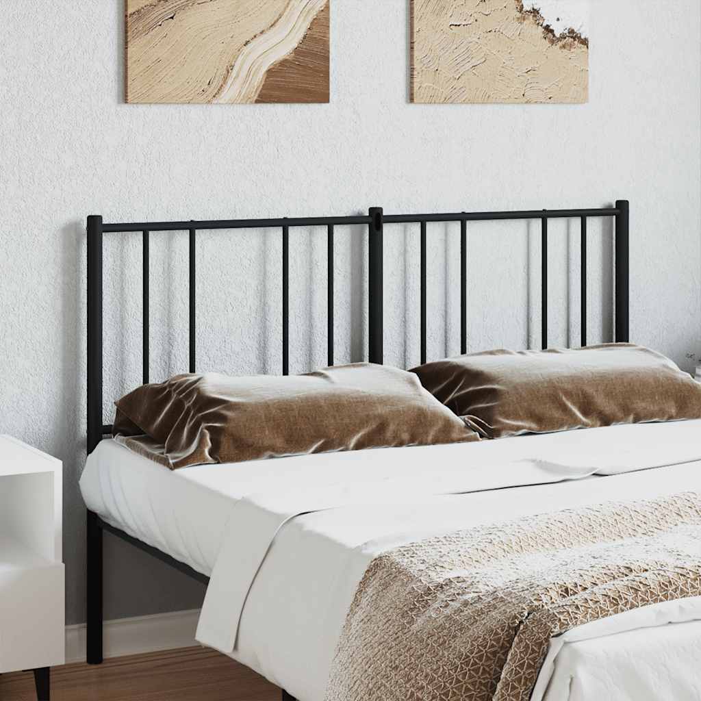 udskiftningsgavl 140 cm metal sort