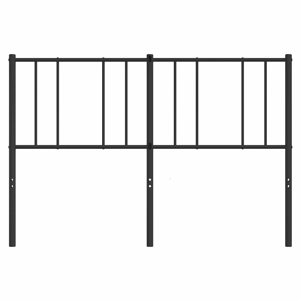 udskiftningsgavl 140 cm metal sort