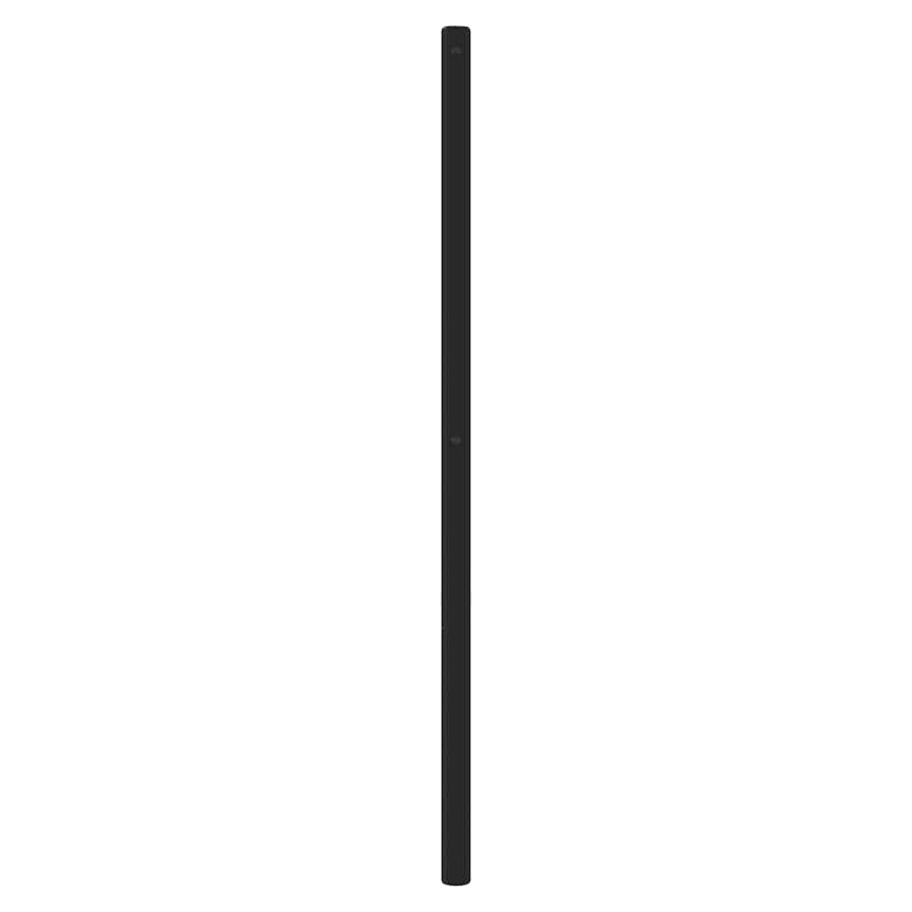 udskiftningsgavl 140 cm metal sort