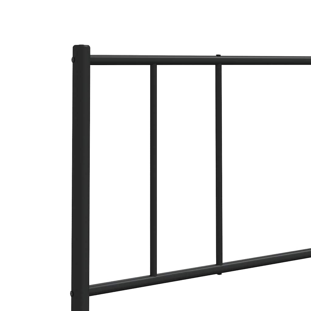 udskiftningsgavl 140 cm metal sort