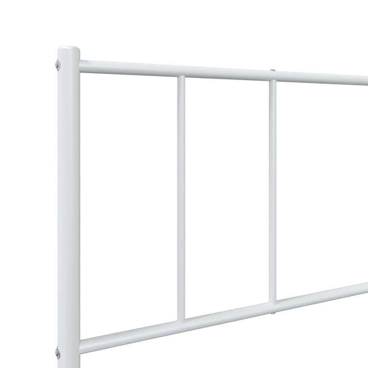 sengeramme med sengegavl 107x203 cm metal hvid