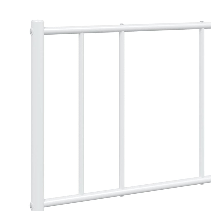 sengeramme med sengegavl 140x190 cm metal hvid