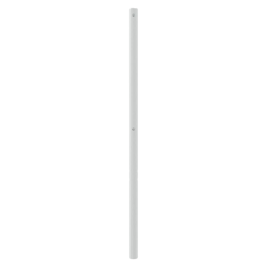 udskiftningsgavl 120 cm metal hvid