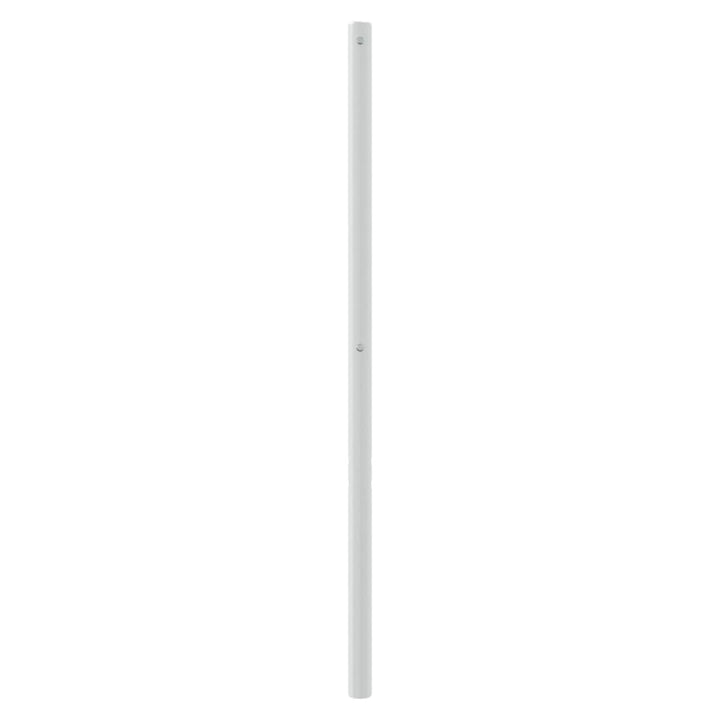 udskiftningsgavl 120 cm metal hvid