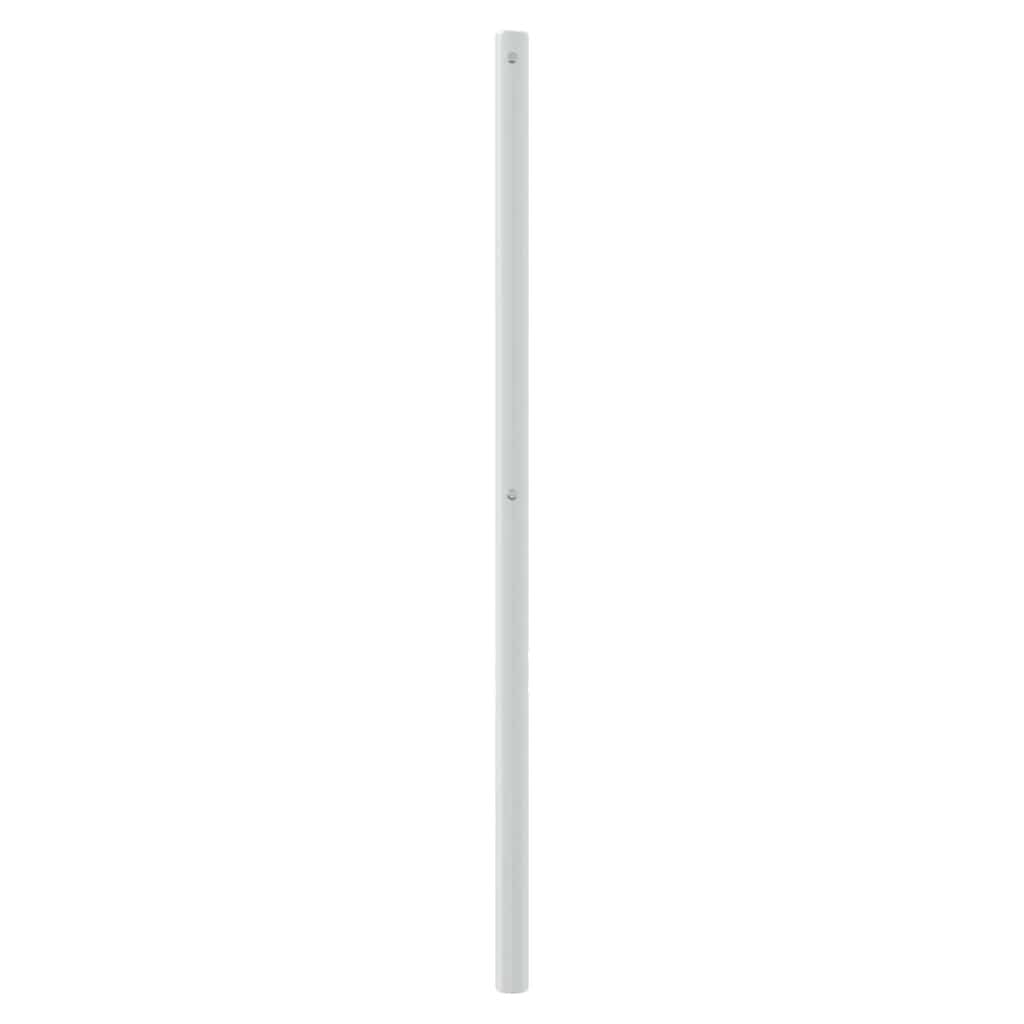 udskiftningsgavl 180 cm metal hvid