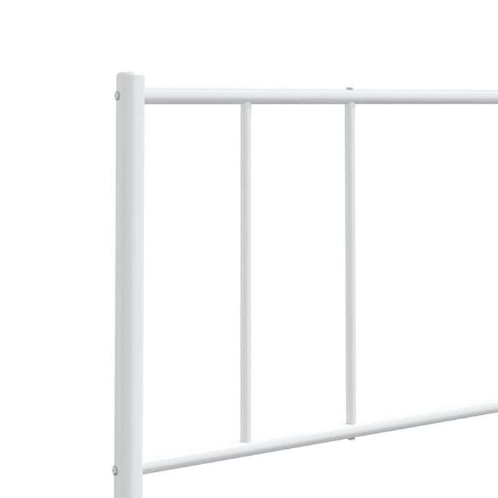 udskiftningsgavl 180 cm metal hvid
