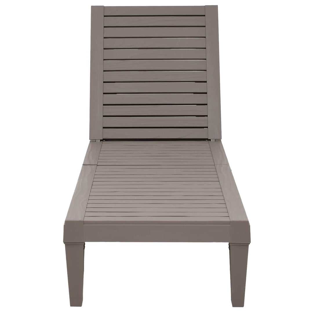 liggestol 155x58x83 cm polypropylen lysebrun