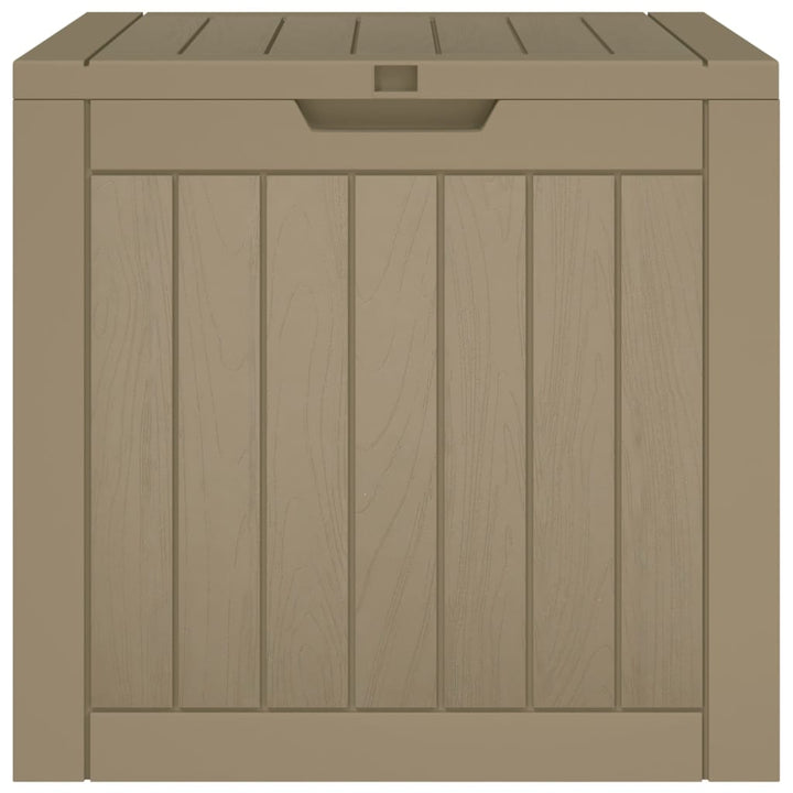 opbevaringskasse til haven 55,5x43x53 cm polypropylen grå
