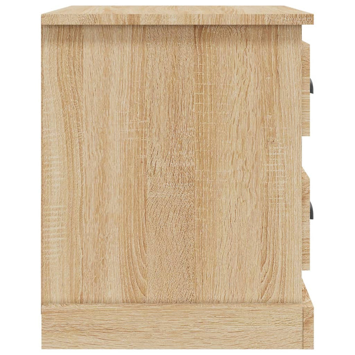 sengebord 39x39x47,5 cm konstrueret træ sonoma-eg