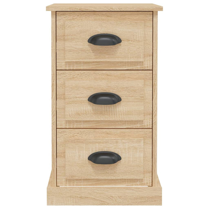sengebord 39x39x67 cm konstrueret træ sonoma-eg
