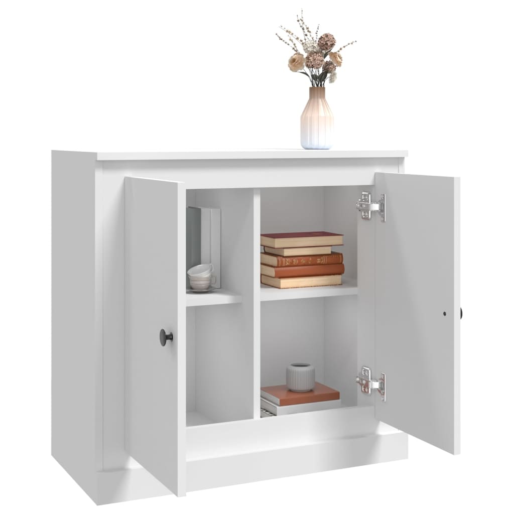 skænk 70x35,5x67,5 cm konstrueret træ hvid