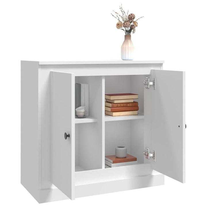 skænk 70x35,5x67,5 cm konstrueret træ hvid