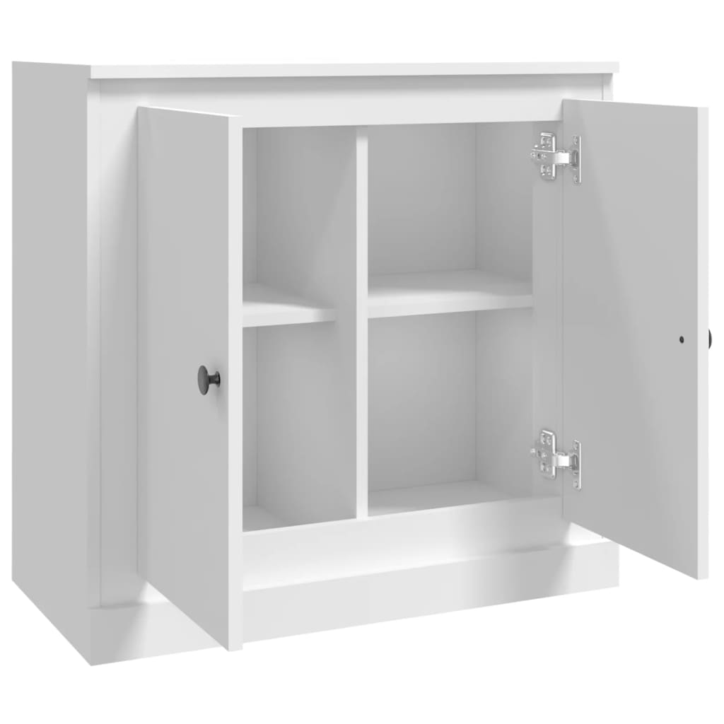 skænk 70x35,5x67,5 cm konstrueret træ hvid