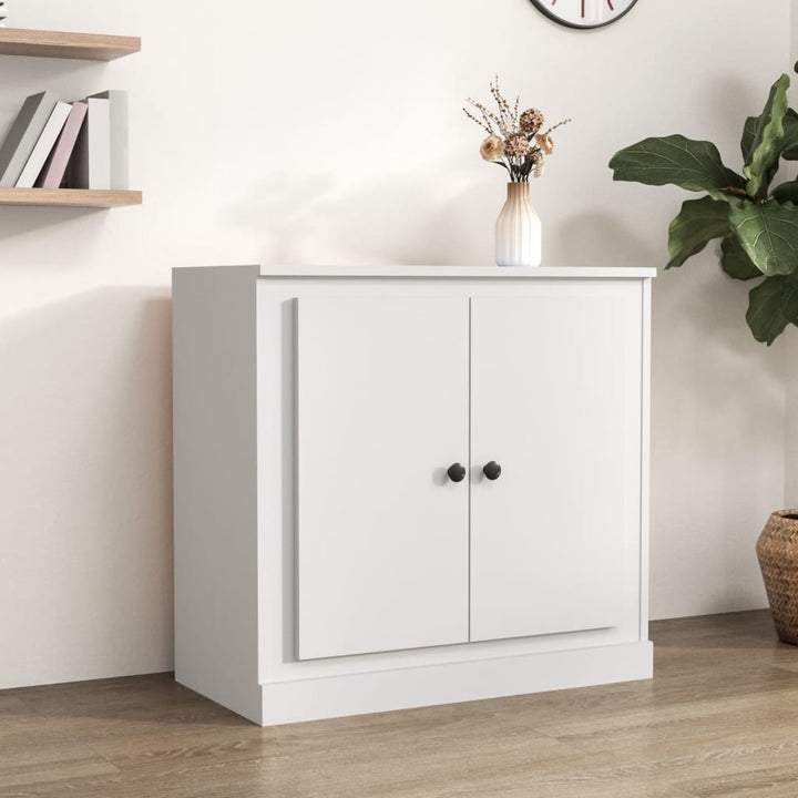 skænk 70x35,5x67,5 cm konstrueret træ hvid