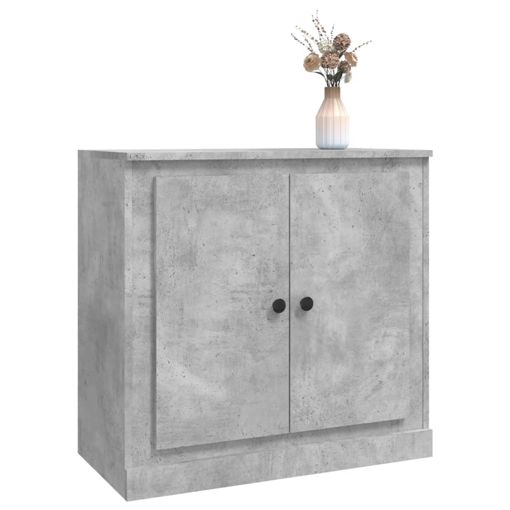 skænk 70x35,5x67,5 cm konstrueret træ betongrå