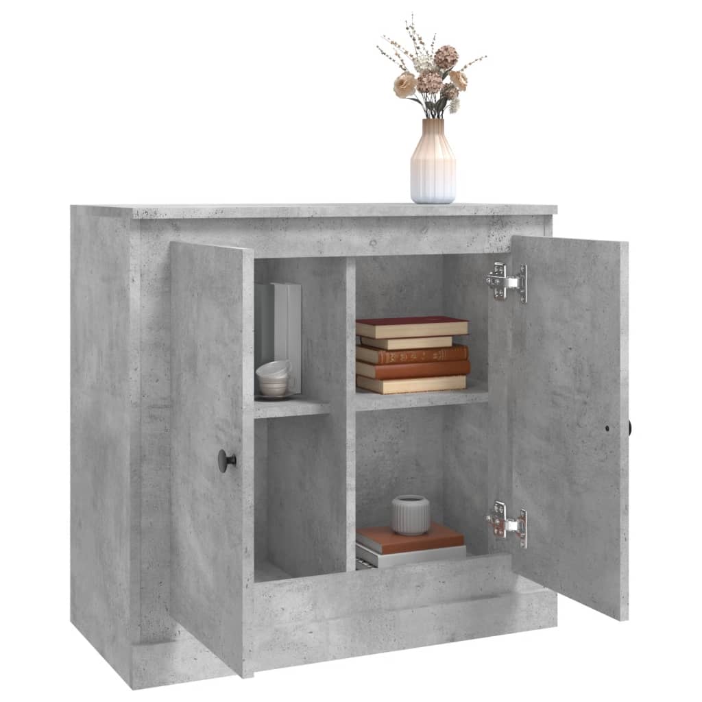 skænk 70x35,5x67,5 cm konstrueret træ betongrå