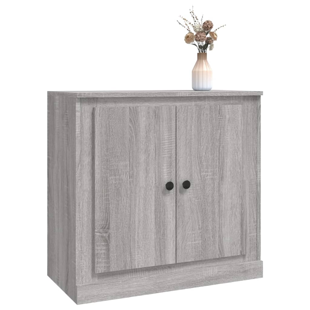 skænk 70x35,5x67,5 cm konstrueret træ grå sonoma-eg
