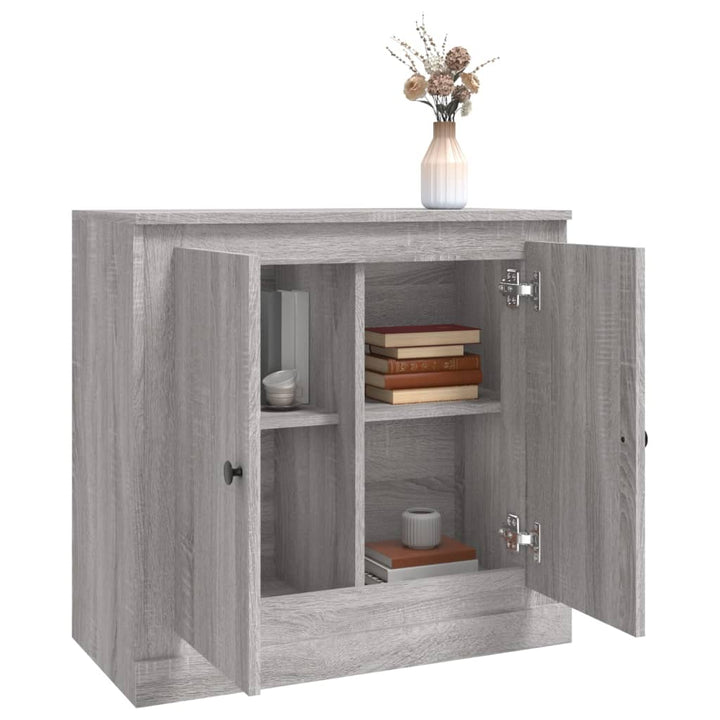 skænk 70x35,5x67,5 cm konstrueret træ grå sonoma-eg