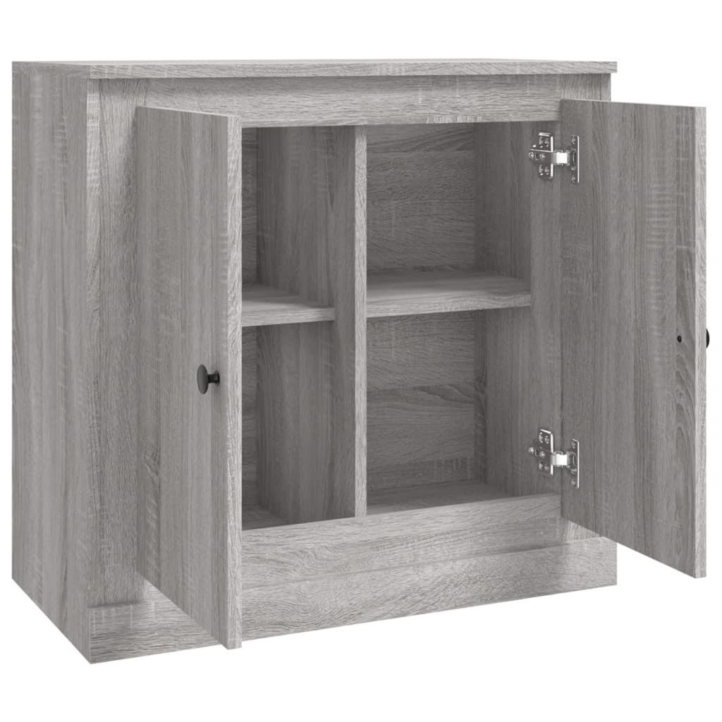 skænk 70x35,5x67,5 cm konstrueret træ grå sonoma-eg