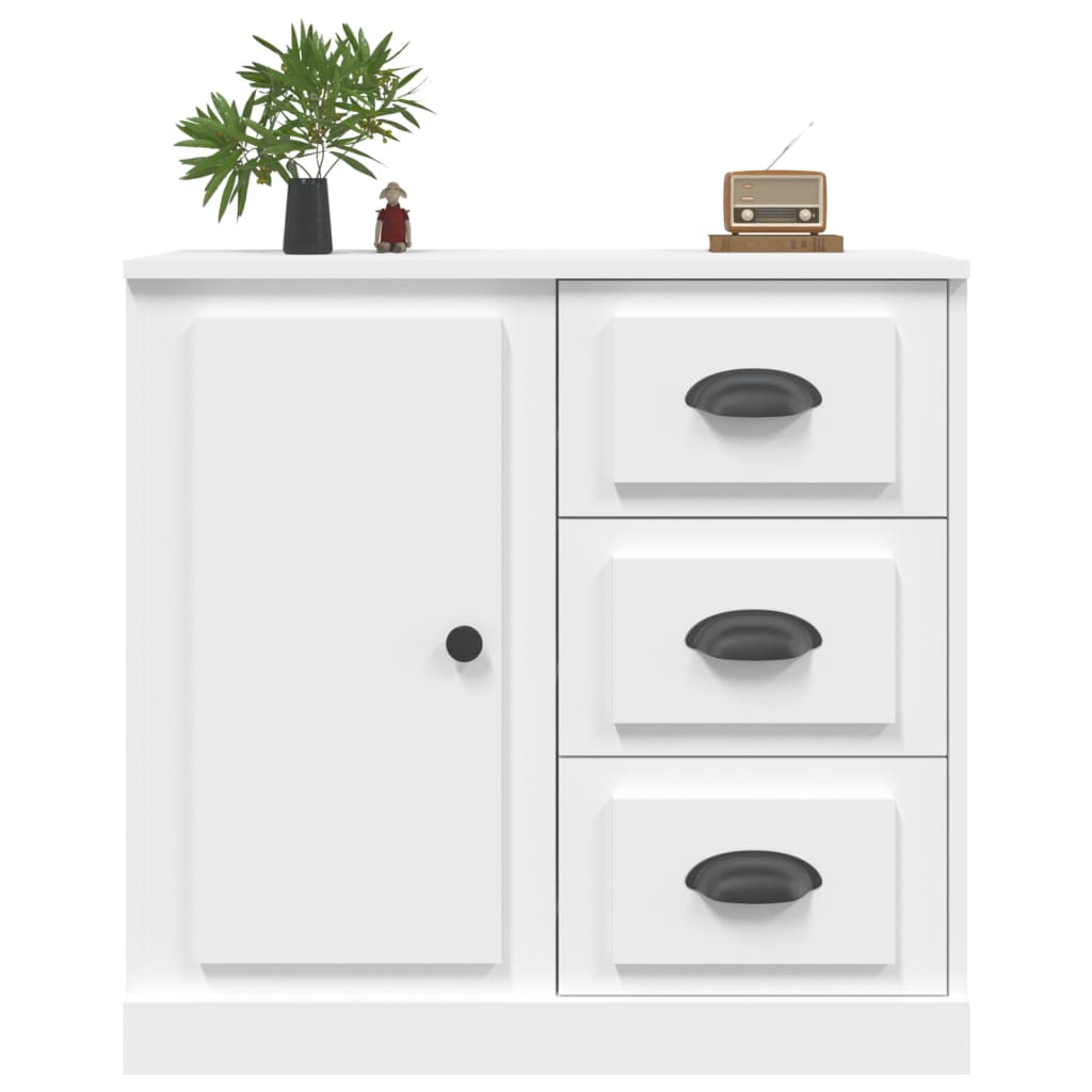 skænk 70x35,5x67,5 cm konstrueret træ hvid