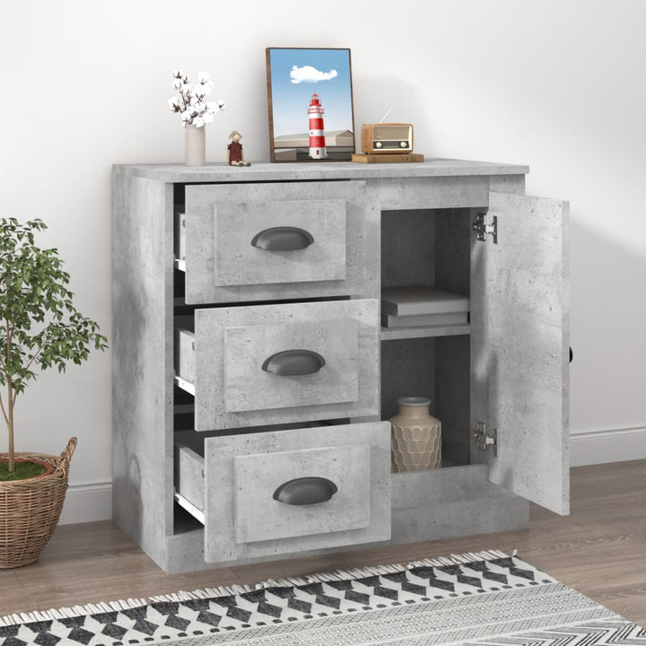 skænk 70x35,5x67,5 cm konstrueret træ betongrå