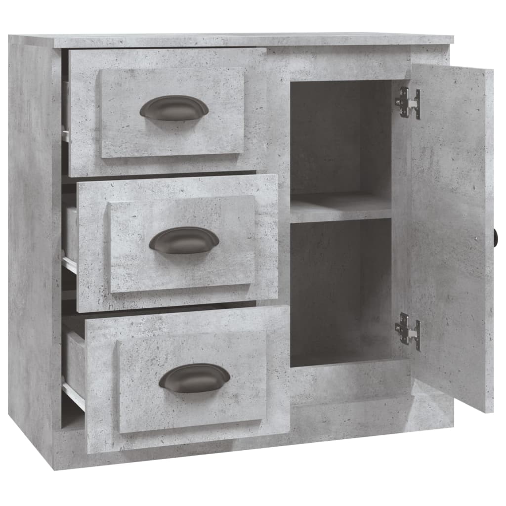 skænk 70x35,5x67,5 cm konstrueret træ betongrå