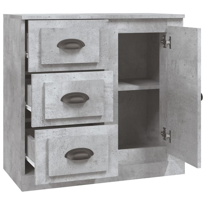 skænk 70x35,5x67,5 cm konstrueret træ betongrå
