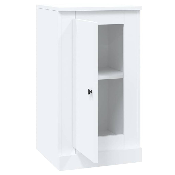 skænk 37,5x35,5x67,5 cm konstrueret træ hvid