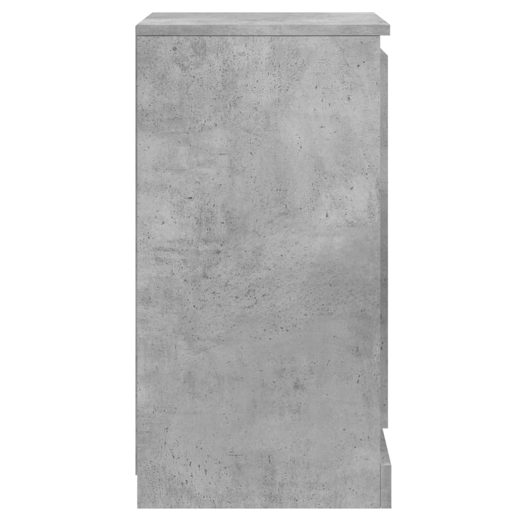 skænk 37,5x35,5x67,5 cm konstrueret træ betongrå