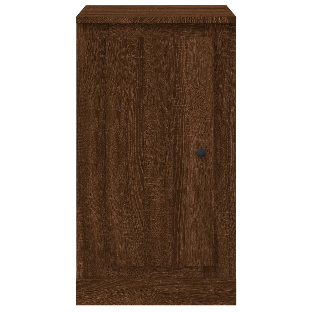 skænk 37,5x35,5x67,5 cm konstrueret træ brun egetræsfarve