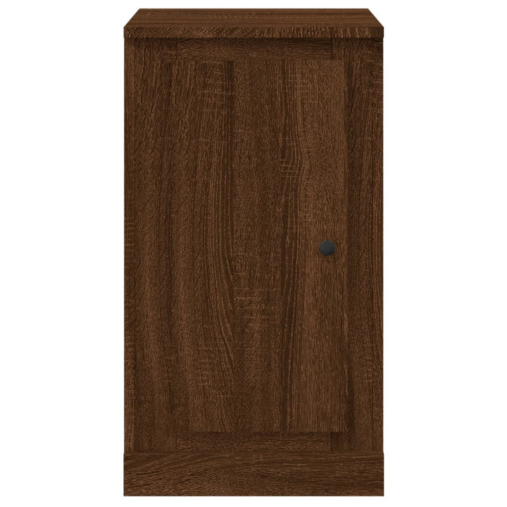 skænk 37,5x35,5x67,5 cm konstrueret træ brun egetræsfarve