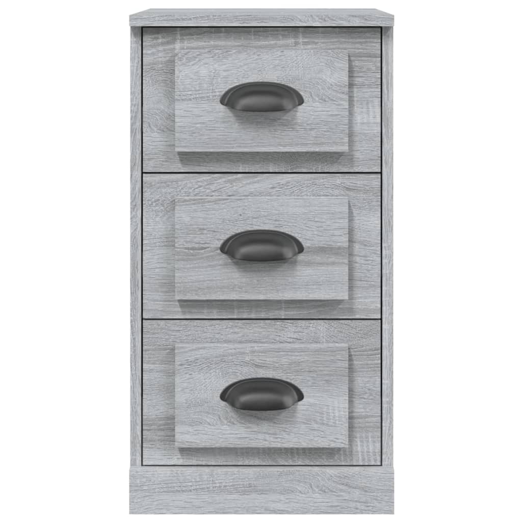 skænk 36x35,5x67,5 cm konstrueret træ grå sonoma-eg