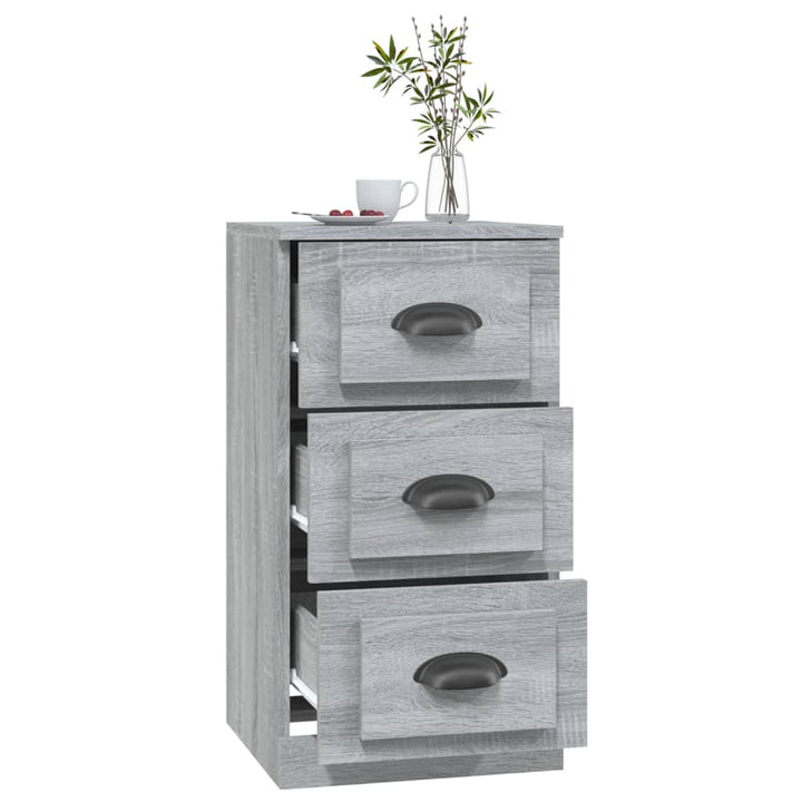 skænk 36x35,5x67,5 cm konstrueret træ grå sonoma-eg