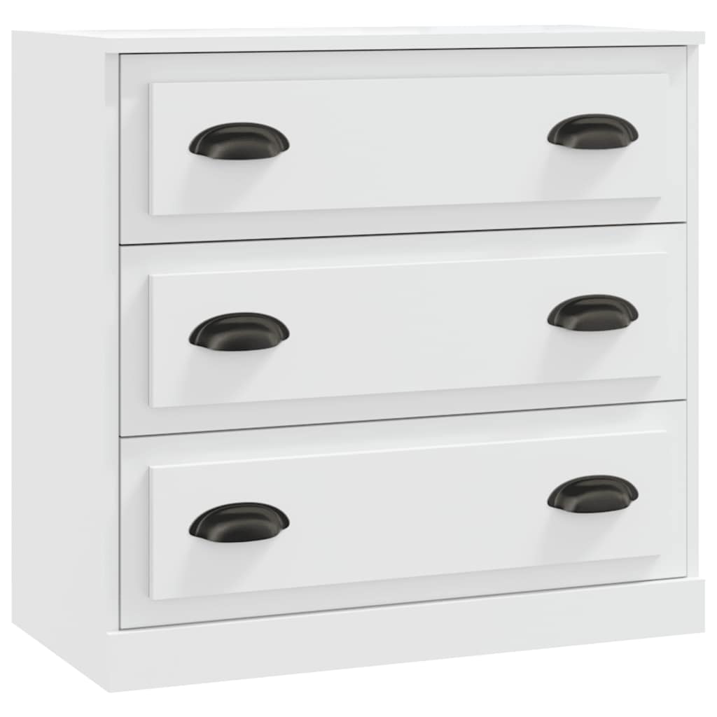 skænk 70x35,5x67,5 cm konstrueret træ hvid