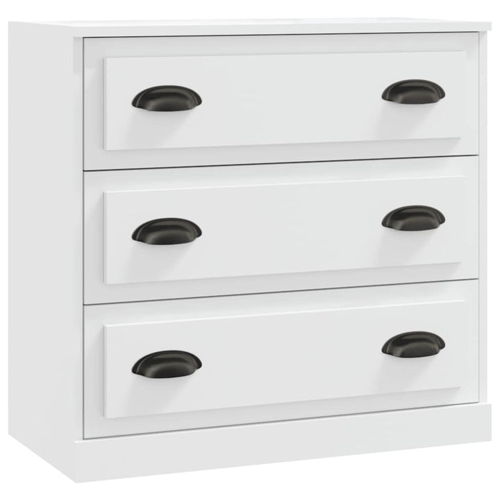 skænk 70x35,5x67,5 cm konstrueret træ hvid
