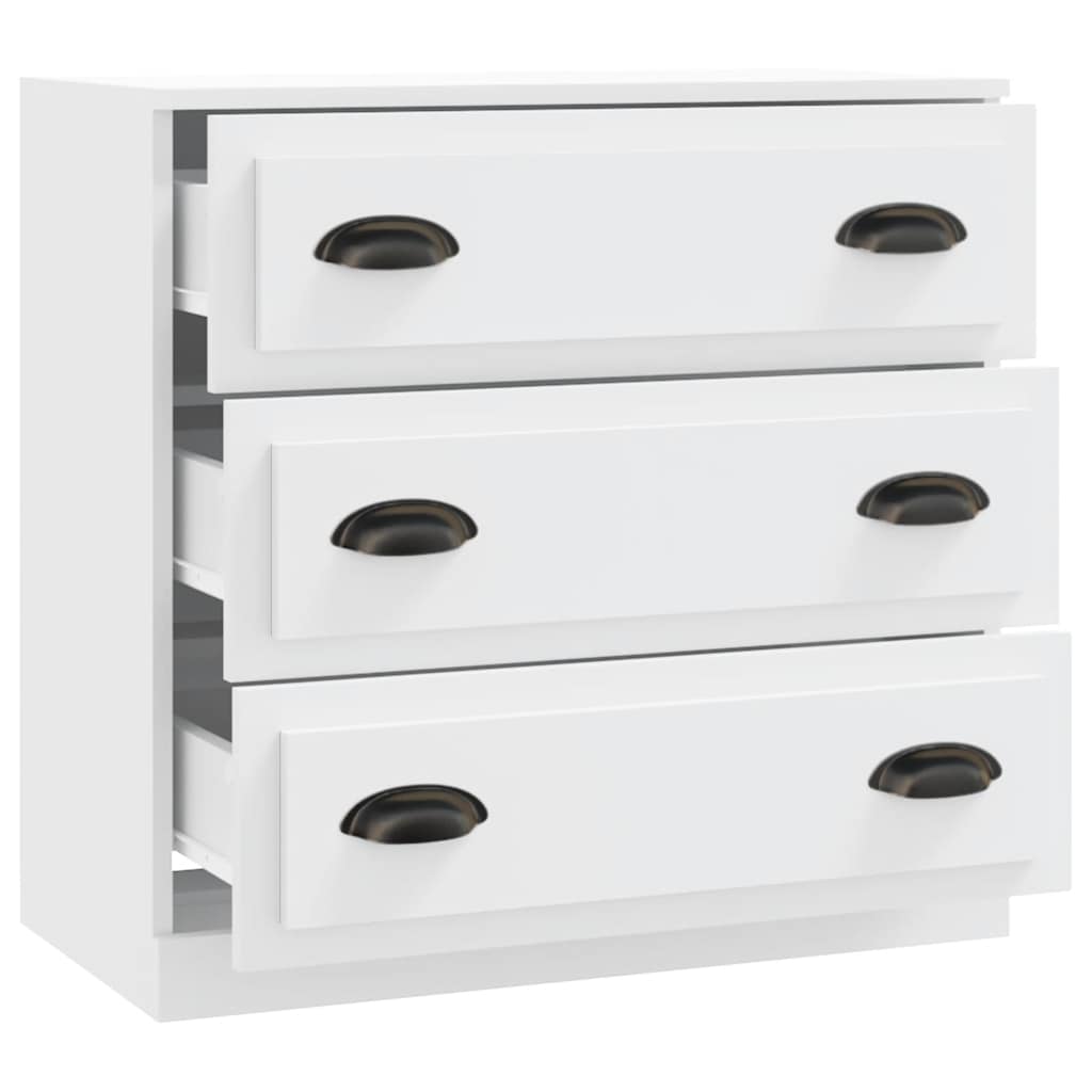 skænk 70x35,5x67,5 cm konstrueret træ hvid