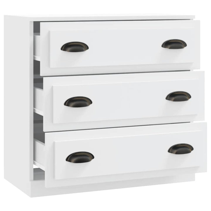 skænk 70x35,5x67,5 cm konstrueret træ hvid