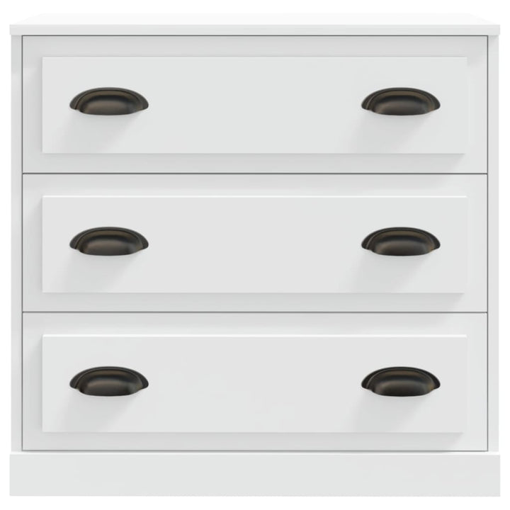 skænk 70x35,5x67,5 cm konstrueret træ hvid