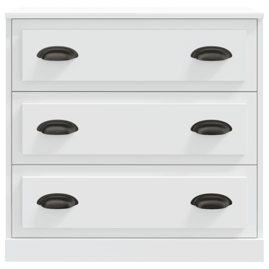 skænk 70x35,5x67,5 cm konstrueret træ hvid