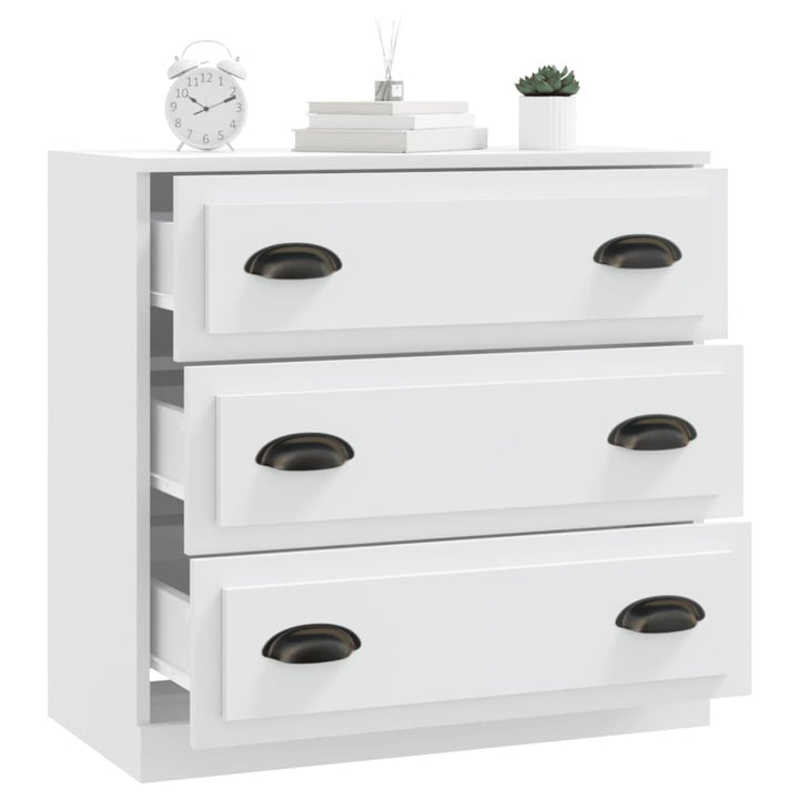 skænk 70x35,5x67,5 cm konstrueret træ hvid
